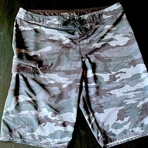 O’Neill Black Camo Board Shorts HyperFreak